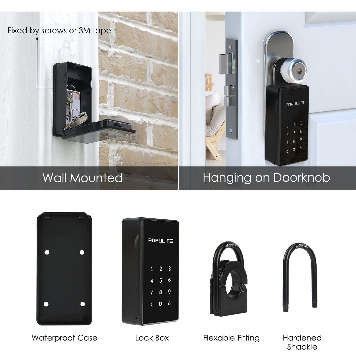 Populife Keybox | The durable and affordable smart lockbox